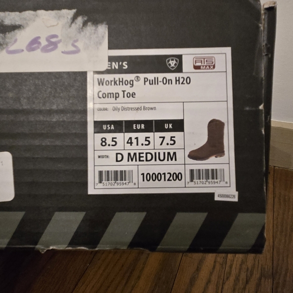 Mens Ariat WorkHog Pull On Boot - Picture 9 of 11